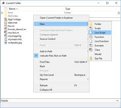 open cur folder browser matlab