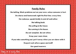 10 Best Photos Of Printable Family Rules And Consequences