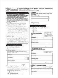 free 8 registration transfer forms in pdf