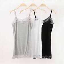 Details About Women Summer Plus Size Lace Tank Top Cami Bozzolo Long Layering Basic Styles