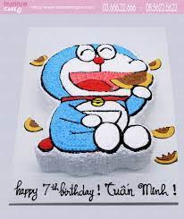 Bánh sinh nhật mèo máy Doremon ăn bánh rán đáng yêu tặng sinh nhật bé 8087  - Bánh sinh nhật, kỷ niệm