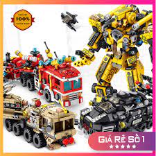 ĐỒ CHƠI LEGO LẮP RÁP ROBOT, THUYỀN, MÁY BAY, XE TẢI 12 TRONG 1 - PANLOS XẾP  HÌNH THÔNG MINH - 500+ MẢNH GHÉP