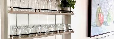 Cabinet Bar With Open Shelves