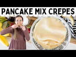 how to make pancake mix crepes fast