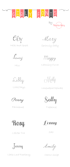 My Selection Of Free Girly Fonts For Craft Projects Visit Me Each