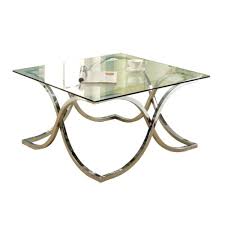 Modern Coffee Table With Glass Top And