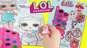 The boy dolls look equally precious. Lol Surprise Dolls Coloring Book Pages With Painting Activity Lol Glitter Series Opening Youtube