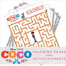 34 coco pictures to print and color. Disney Pixar S Coco Coloring Pages And Activity Sheets