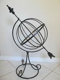 large 32 armillary sphere with arrow