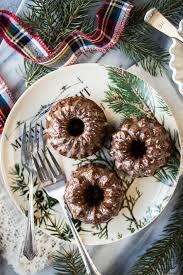 The most amazing moist vanilla bundt cake that is firm enough to hold it's shape in a bundt pan but still tender enough to enjoy for days. Mini Gingerbread Bundt Cakes With Maple Glaze The Beach House Kitchen