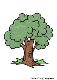 cartoon tree drawing how to draw a