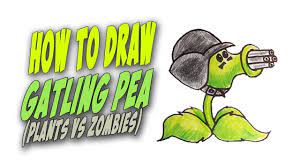 More images for how to draw gatling pea » How To Draw Gatling Pea Plants Vs Zombies Mr Cute Cartoon Drawing Club Youtube