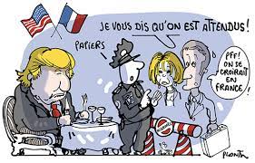 Brigitte et Emmanuel MACRON chez TRUMP. Le dessin du Monde de ce lundi 23  avril. – Le blog de Plantu