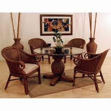 Enchanting Wicker Dining Chairs Indoor
