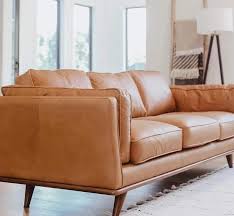 Macadamia Cognac 100 Leather Sofa Set