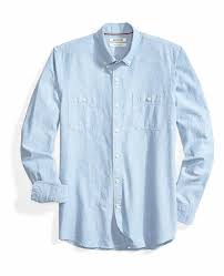 Details About Goodthreads Mens Slim Fit Long Sleeve Chambray Shirt Choose Sz Color