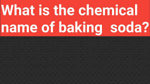 chemical name of baking soda
