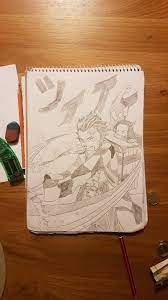 Tanjiro Swinging H20 Sword (Demon Slayer) : r/AnimeSketch