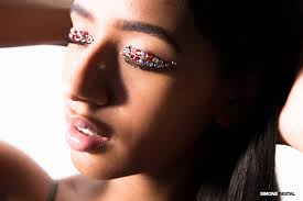 how to apply rhinestone eye makeup with