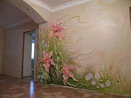 drywall art plaster art mural painting