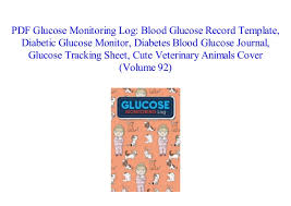 Pdf Glucose Monitoring Log Blood Glucose Record Template