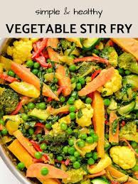 healthy vegetable stir fry recipe