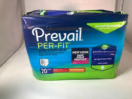 Details About 20 Prevail Adult Mens Diapers Size Medium Per Fit Extra Absorbent Underwear
