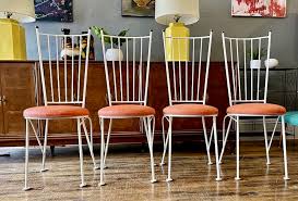 1950s Wrought Iron Bistro Patio Chairs