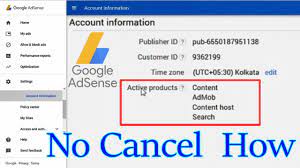 No Cancel Option On Google Adsense Account How To Delete - YouTube