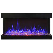 extra tall 3 sided electric fireplace