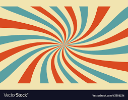 Retro Circus Background With Rays Or