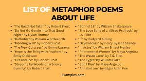 metaphor poems about life exles pdf