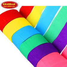 craft color crepe paper streamer for