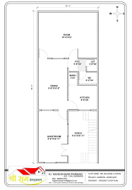 20 X50 2d Plan Layout House Planning