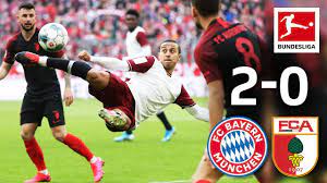 Lewandowski has equalled mueller's 1971/72 record of 40 league. Fc Bayern Munchen Vs Fc Augsburg I 2 0 I Muller Goretzka Goals At 120th Birthday Party Youtube