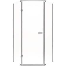 semi frameless corner shower enclosure