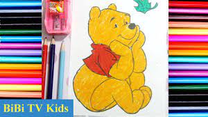 Tô màu Gấu, Gấu POOH, tô màu chú gấu pooh, con gấu, gấu, unit 10 - YouTube