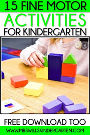 fine motor activities for kindergarten