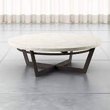 Round White Marble Coffee Table