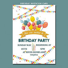 birthday invitation png vector psd