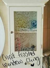 As it is non adhesive, static cling window film is very easy to apply and remove, making it ideal for rented properties or for temporary privacy requirements. Beautiful Diy Frosted Design Using Cricut Frosted Window Cling Diy Window Clings Window Clings Cricut Window Cling