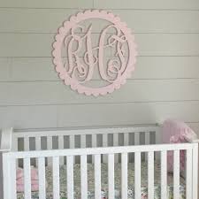 Painted Wooden Initials Monogram Wall