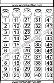 Numbers 1 50 Free Printable Worksheets Worksheetfun
