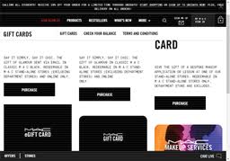 mac cosmetics gift card balance check