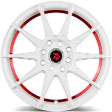 white matt red inner lip 79wheels