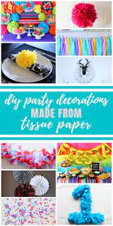 10 diy tissue paper party decorations