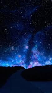 night sky stars scenery art 4k