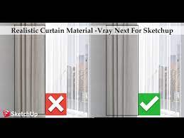 realistic curtain material vray for