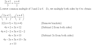 Equations Containing Fractions