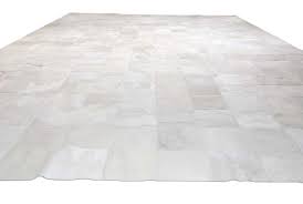 clic square white patchwork cowhide